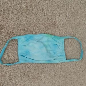 NWT blue tie dye face mask